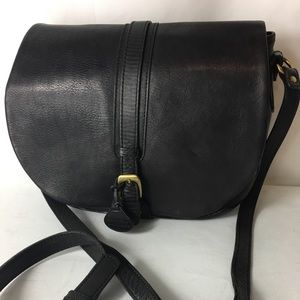 BALLY leather saddle cross body bag